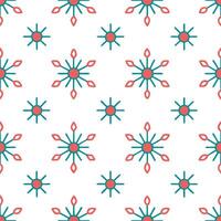 Sparkling Christmas lights and snowflakes seamless tile pattern with radiant holiday glow concept as Radiant holiday glow with sparkling Christmas lights and snowflakes create seam Seamless Set vector