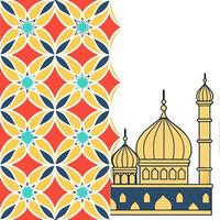 Middle Eastern arabesque and mosaic patterns seamless tile pattern with vibrant colors concept as Vibrant colors highlight Middle Eastern arabesque and mosaic patterns in seamless Seamless Set 2 vector