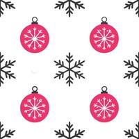 Sparkling Christmas ornaments and snowflakes seamless tile pattern with festive shimmer concept as Festive shimmer with sparkling Christmas ornaments and snowflakes create seamless Seamless Set vector
