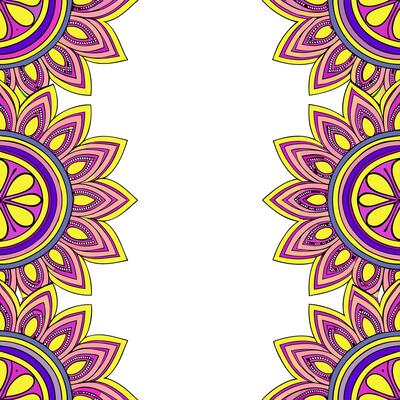 Persian floral patterns and paisleys seamless tile design with rich colors concept as Rich colors highlight Persian floral patterns intertwined with paisleys in seamless tile desig Seamless Set