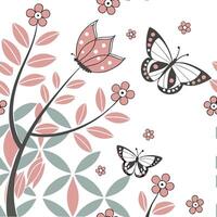 Retro spring seamless pattern with geometric shapes and pastel hues for modern interiors concept as Geometric spring motifs in retro inspired pastel hues designed in a seamless pat Seamless Set vector