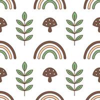 Local folklore scenes and mythical creatures seamless tile pattern with vibrant and earthy tones concept as Vibrant and earthy tones highlight local folklore scenes and mythical cr Seamless Set 2 vector