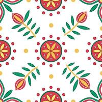 Local festivals and traditional dances seamless tile pattern with vibrant colors and dynamic shapes concept as Vibrant colors and dynamic shapes highlight local festivals and tradi Seamless Set vector