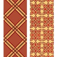 Traditional weaving patterns and local textiles seamless tile pattern with rich textures and vibrant colors concept as Rich textures and vibrant colors highlight traditional weavin Seamless Set vector