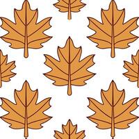 Classic autumn leaves seamless tile pattern with chestnut and oak leaves for timeless fall home decor concept as Chestnut and oak leaves arranged seamlessly in classic autumn color Seamless Set 3 vector