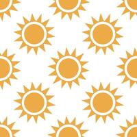 Warm summer sun seamless pattern with sun circles and golden tones for a cheerful vibe concept as Bright sun circles and golden tones arranged in a seamless pattern for a cheerful Seamless Set vector