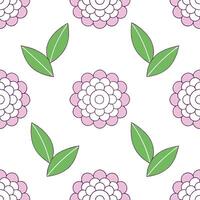 Elegant spring pastel seamless tile pattern with peonies and hydrangeas for chic garden spaces concept as Chic peonies and hydrangeas arranged in soft pastel tones to enhance elega Seamless Set vector