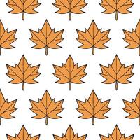 Warm autumn leaves seamless tile pattern with maple and chestnut leaves for cozy fall spaces concept as Maple and chestnut leaves arranged seamlessly in warm tones for creating coz Seamless Set 2 vector