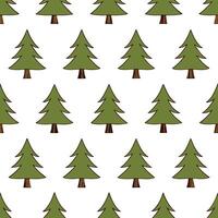 Rustic autumn trees seamless tile pattern with pine and maple trees for country inspired home decor concept as Pine and maple trees arranged seamlessly to create rustic and country Seamless Set vector