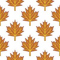 Autumn trees seamless tile pattern with golden maple and red oak leaves for classic fall decor concept as Golden maple and red oak leaves arranged seamlessly to create classic and Seamless Set vector