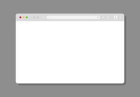 Web Browser User Interface Blank Mockup Template vector