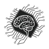 Brain Technology on White Background vector