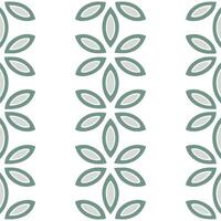 Scandinavian Nordic floral seamless tile pattern with muted greens and white for minimalist home decor concept as Muted green Nordic floral designs arranged seamlessly for minimali Seamless Set vector