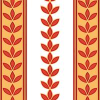Turkish vibrant kilim patterns and tulips seamless tile pattern with rich reds and vibrant yellows for cultural decor concept as Rich red and vibrant yellow kilim patterns with tul Seamless Set vector