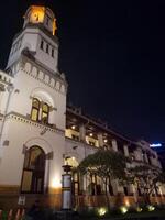 2. 22 December 2024, Night atmosphere at the historic Lawang Sewu building photo