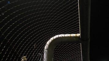 3 Wire mesh bridge on the side of the road photo