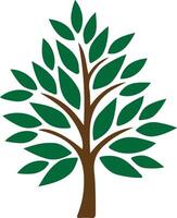 vecto green tree of live icon on white background vector