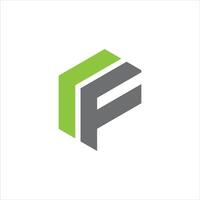 RF Letter monogram Initial Logo Design Template Illustration. RF elegant and Professional icon design vector