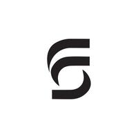 SF FS Letter monogram Initial Logo Design Template Illustration. SF FS elegant and icon design vector
