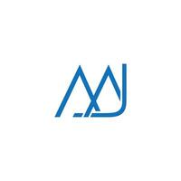 JM MJ Letter Initial Logo Design Template Illustration. JM MJ elegant and Professional icon design vector