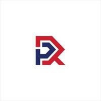 PR RP Letter monogram Initial Logo Design Template Illustration. PR RP elegant and Professional icon design vector