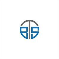 BTS Letter monogram Initial Logo Design Template Illustration. BTS elegant and Professional icon design vector