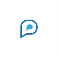 P Letter monogram Initial Logo Design Template Illustration. P elegant and Professional icon design vector