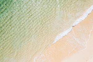 abstract beach pattern with contrasting colors, top down view from a drone. top down view Summer background concept texture photo