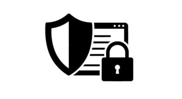 Data Shield Secure Webpage Icon vector
