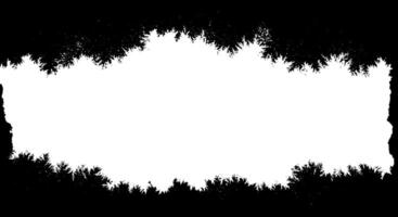 Black and White Fractal Frame vector