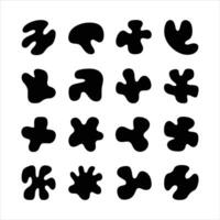 blob elements design vector