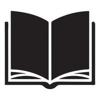 Opened Book With Clipart Silhouette And Beautiful Open Logo Styles Object For Education or literature is Shown isolated vector