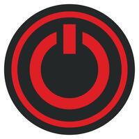 Power button isolated on white background. vector