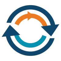 Circular Arrows Symbol Business Cycle Process vector