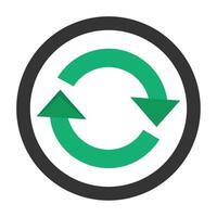 Green Arrows Circle Refresh Update Recycle vector