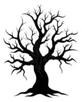 Silhouette Of A Spooky Tree vector