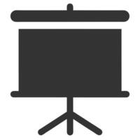 Presentation Screen Display Isolated Image vector
