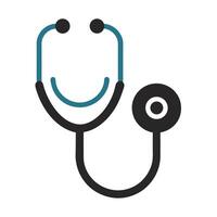 Simple Stethoscope Graphic Isolated On White vector
