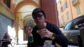 Experiencing the Joy of Dining Outdoors in a Lively and Vibrant European City Setting video