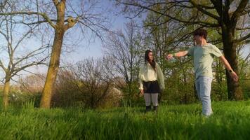 Joyful and Meaningful Interaction in Nature This Moment Captured Here is Playful and Memorable video