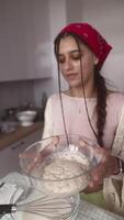 Baking Session Properly Mixing Flour and Other Essential Ingredients for Delicious Results video