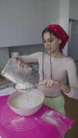 Baking with Joy Preparing a Delicious and Tasty Batter for a Delightful Experience video