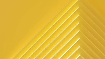 This dynamic animated background features a stylish yellow design with layered elements appearing in a rhythmic flow, perfect for enhancing creative projects and presentations. 3D render. video
