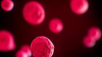 Neutrophil structure in 3D render, ideal for healthcare branding or lab promos. video