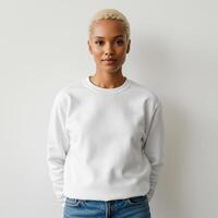 Make your design pop with this blank crewneck mockup photo