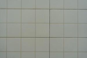 White rectangle tiles texture background. photo