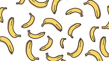 Subtle pattern of yellow bananas for the background. video