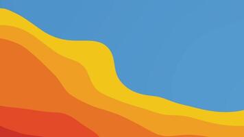 Bright colored background with abstract wave pattern. video