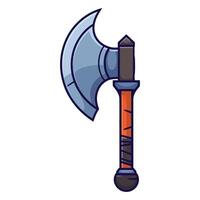 An axe with a wooden handle and a wooden handle vector