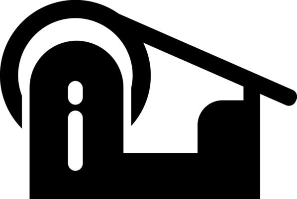 Rounded Filled Scotch Tape Icon